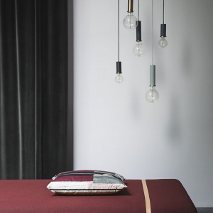 FERM LIVING polštář Colour Block malý světle růžový