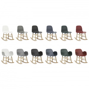 NORMANN COPENHAGEN houpací křeslo Form bílé
