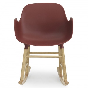 NORMANN COPENHAGEN houpací křeslo Form s područkami červené