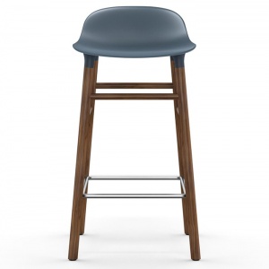 NORMANN COPENHAGEN barová židle Form Wood modrá