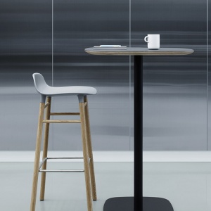 NORMANN COPENHAGEN barová židle Form Wood modrá