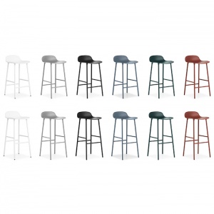 NORMANN COPENHAGEN barová židle Form Wood červená