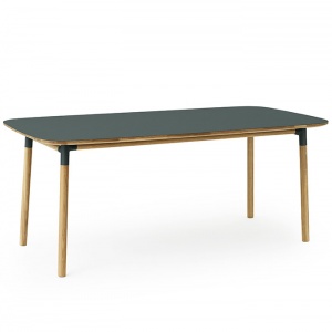 NORMANN COPENHAGEN stůl Form 95x200 zelený