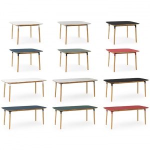 NORMANN COPENHAGEN stůl Form 95x200 zelený