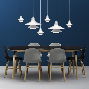 NORMANN COPENHAGEN stůl Form 95x200 zelený