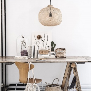 BLOOMINGVILLE závěsné svítidlo Bamboo Nature nízké