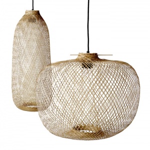 BLOOMINGVILLE závěsné svítidlo Bamboo Nature nízké