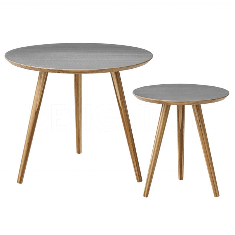 BLOOMINGVILLE kávový stolek Cortado set šedý