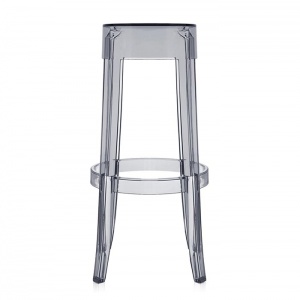 KARTELL barová židle Charles Ghost kouřová šedá