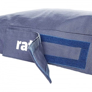 FATBOY polštář Doggielounge Stonewashed se jmenovkou malý modrý