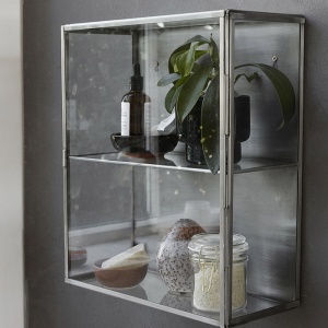 HOUSE DOCTOR nástěnný kabinet Glass zinek 1