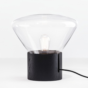 BROKIS stolní lampa Muffins střední transparentní