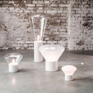 BROKIS stolní lampa Muffins velká opalín