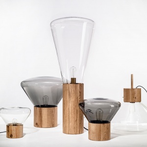 BROKIS stojací lampa Muffins velká triplex opál