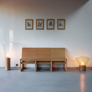 BROKIS stojací lampa Muffins velká triplex opál