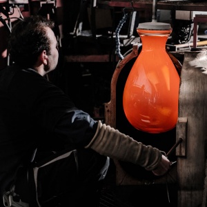 BOMMA stojací lampa Blimp střední čirá