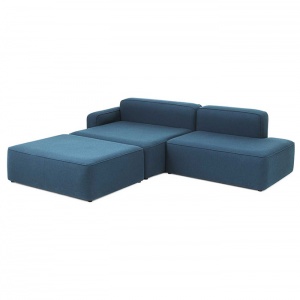 NORMANN COPENHAGEN pohovka Rope Sofa Chaise levá s taburetem Camira Synergy