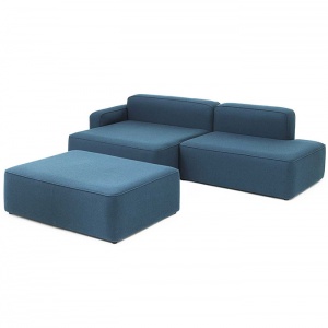NORMANN COPENHAGEN pohovka Rope Sofa Chaise levá s taburetem Camira Synergy