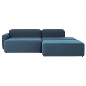NORMANN COPENHAGEN pohovka Rope Sofa Chaise levá s taburetem Camira Synergy