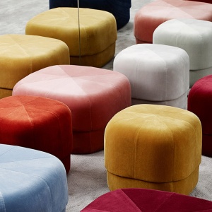 NORMANN COPENHAGEN taburet Circus fialový malý
