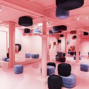 NORMANN COPENHAGEN taburet Circus fialový malý