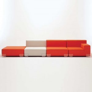 KARTELL pohovka Plastics bez područek oranžová