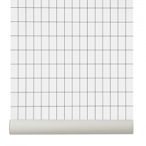 FERM LIVING tapeta Grid černobílá