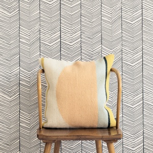FERM LIVING tapeta Grid černobílá