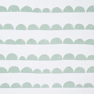 FERM LIVING tapeta Half Moon mátově zelená