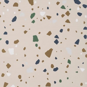 FERM LIVING tapeta Terrazzo růžová