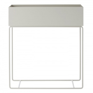 FERM LIVING květináč se stojanem Plant Box světle šedý