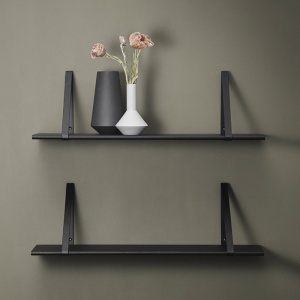 FERM LIVING držáky police Shelf černé