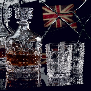 NACHTMANN láhev s uzávěrem a sklenice na whisky Punk