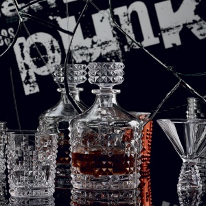 NACHTMANN láhev s uzávěrem a sklenice na whisky Punk