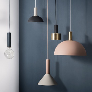 FERM LIVING stínidlo k závěsnému svítidlu Collect Hoop Shade světle modré