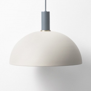 FERM LIVING stínidlo k závěsnému svítidlu Collect Dome Shade světle šedé