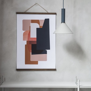FERM LIVING závěsné svítidlo Collect dlouhé tmavě modré