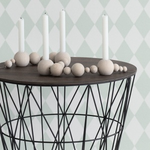 FERM LIVING deska stolku Wire Basket Top střední světlá