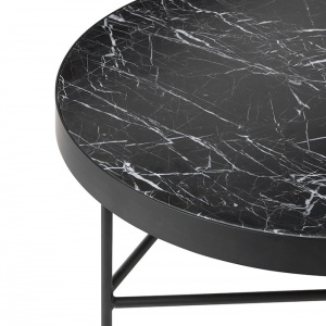FERM LIVING stolek Marble Table velký černý