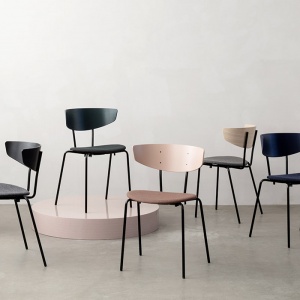 FERM LIVING židle Herman Chair s polstrováním tmavě modrá/tmavě modrá