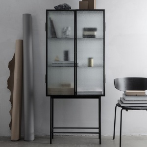FERM LIVING židle Herman Chair s polstrováním tmavě modrá/tmavě modrá