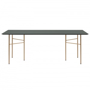 FERM LIVING stolová podnož Mingle Trestles W48 brass