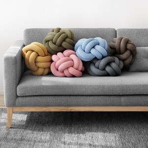 DESIGN HOUSE STOCKHOLM polštář Knot růžový