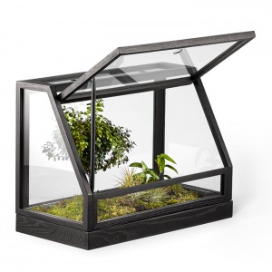 DESIGN HOUSE STOCKHOLM domácí skleník Greenhouse Mini tmavě šedý