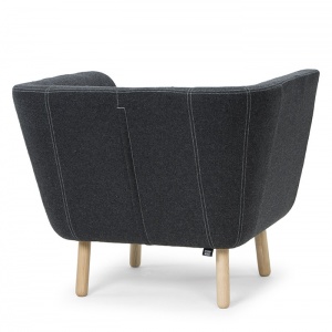 DESIGN HOUSE STOCKHOLM křeslo Nest Easy chair tmavě šedá