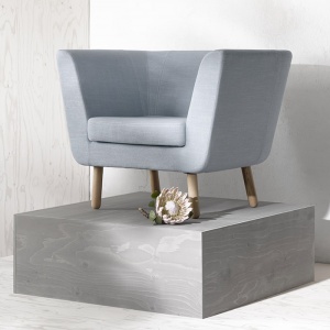 DESIGN HOUSE STOCKHOLM křeslo Nest Easy chair tmavě šedá