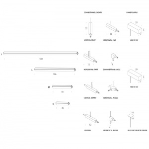 NEMO závěsné svítidlo Linescapes System černé