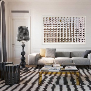 KARTELL stojací lampa Kabuki transparentní