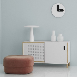 NORMANN COPENHAGEN váza Still vysoká šedá