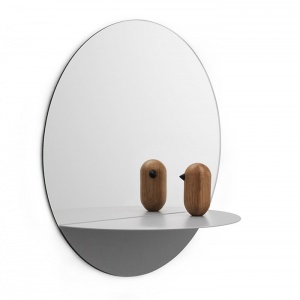 NORMANN COPENHAGEN zrcadlo Horizon kulaté šedé